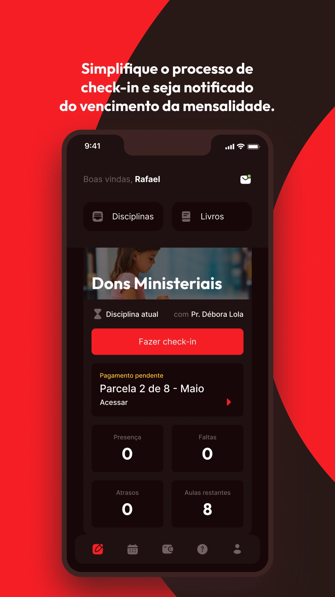 Tela 2 do app Carisma